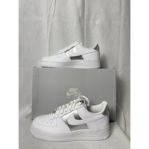Size 6.5 - Nike Air Force 1 '07 White Metallic Silver Women’s sneakers